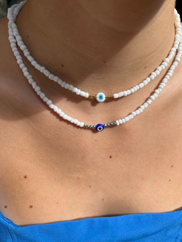 Evil Eye Beaded Necklace