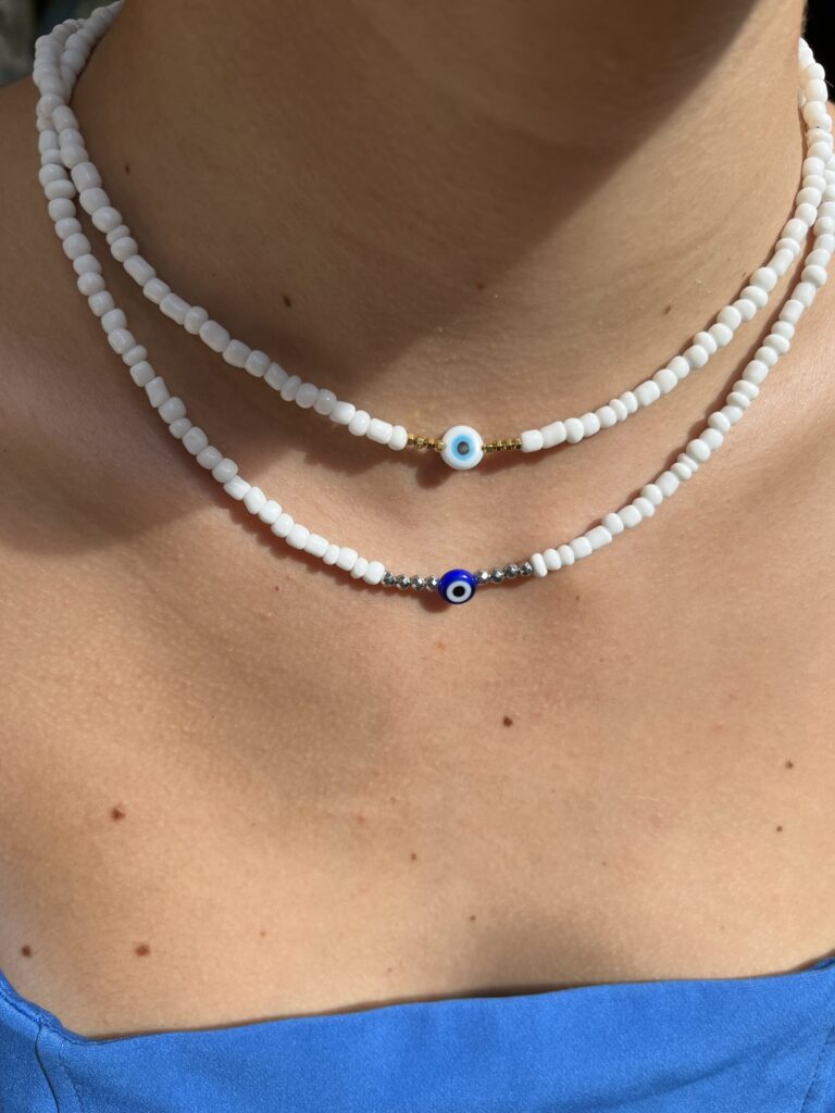 Evil Eye Beaded Necklace