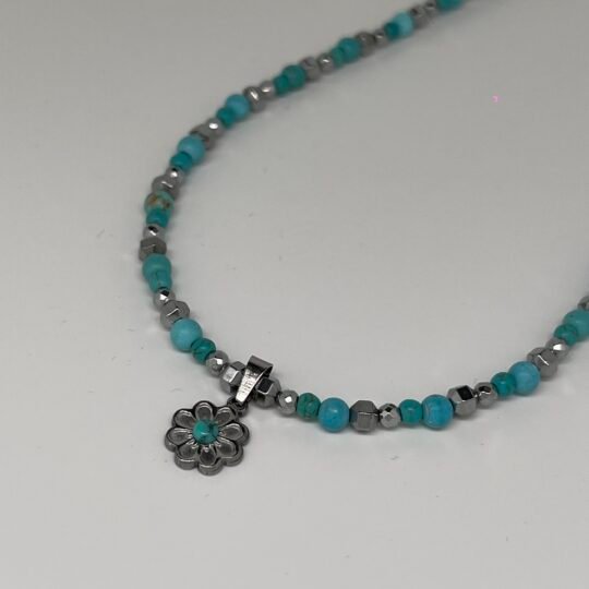 Blue Flower Necklace