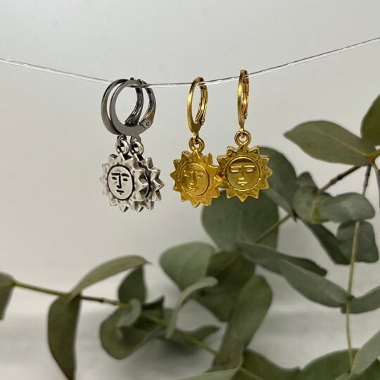 Sun Face Earrings