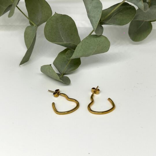 Heart Hoop Earrings