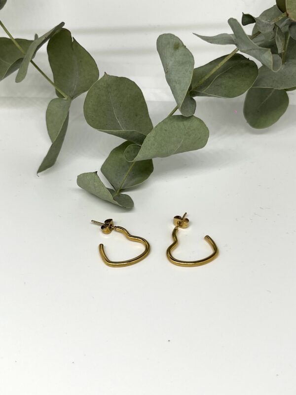 Heart Hoop Earrings