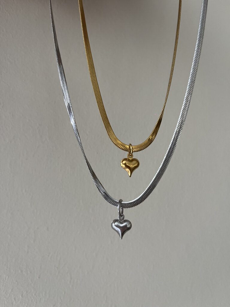 Snake Heart Necklace