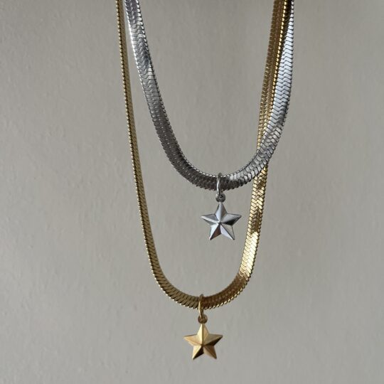 Snake Star Necklace