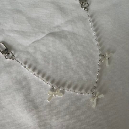 Pearl Bows Bag Charm