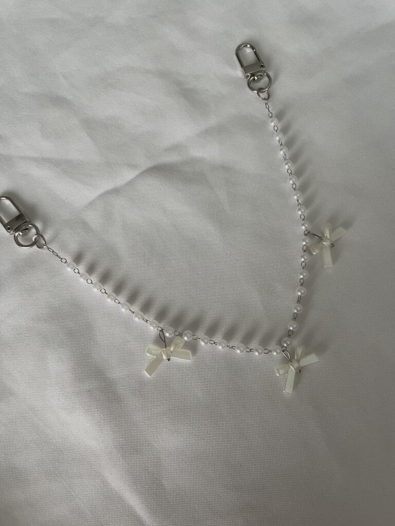 Pearl Bows Bag Charm
