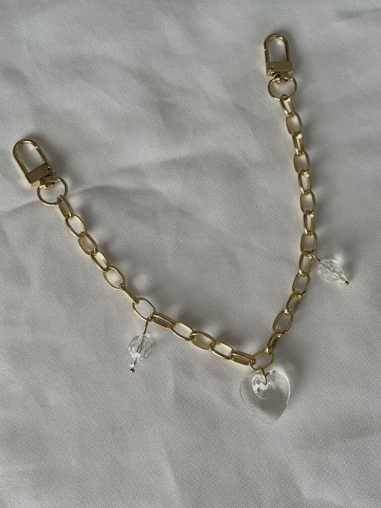 Heart of Glass Bag Chain
