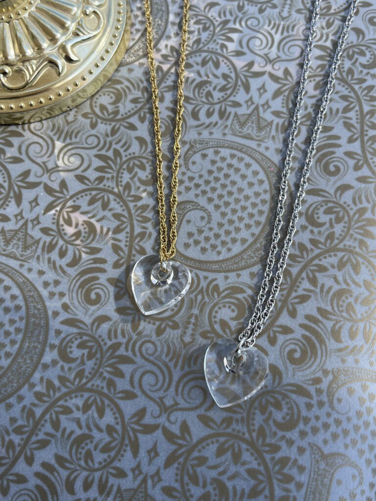 Clear Heart Necklace