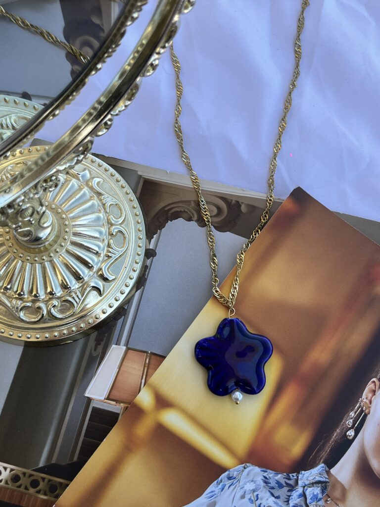 Navy Star Necklace