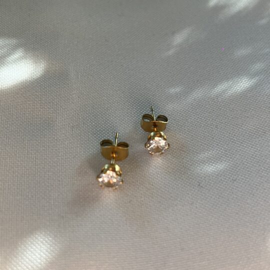 Small diamond earrings