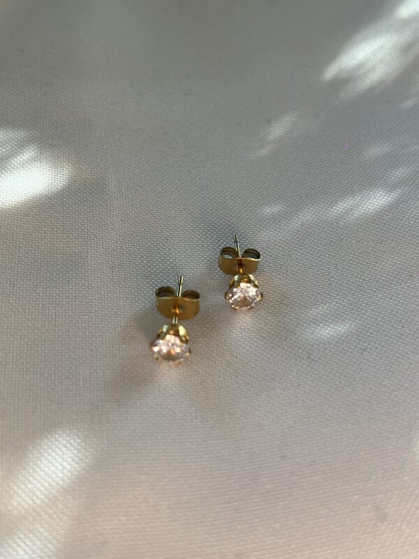 Small diamond earrings