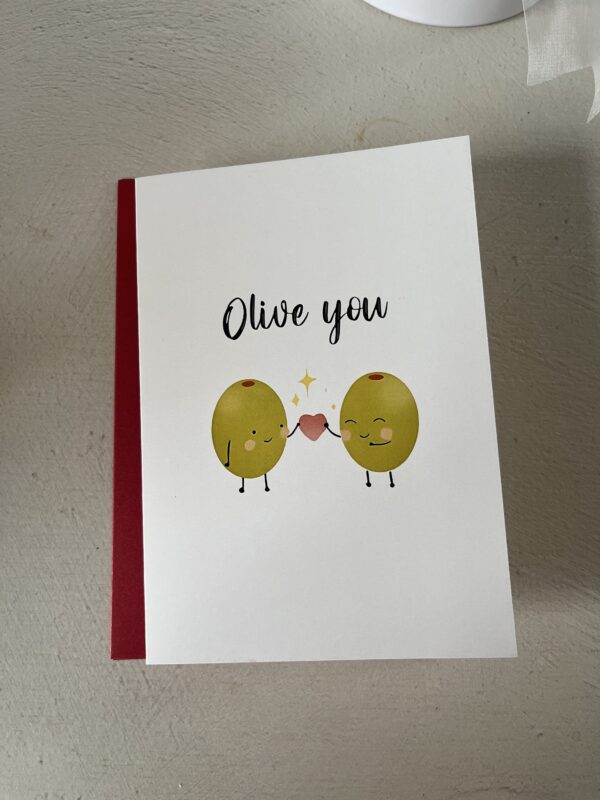 “Olive you” Card - Image 2