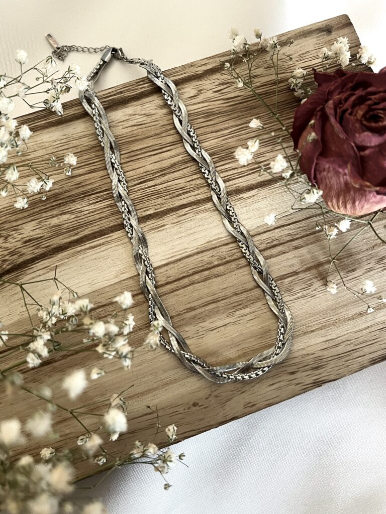 Twisted Silver Necklace
