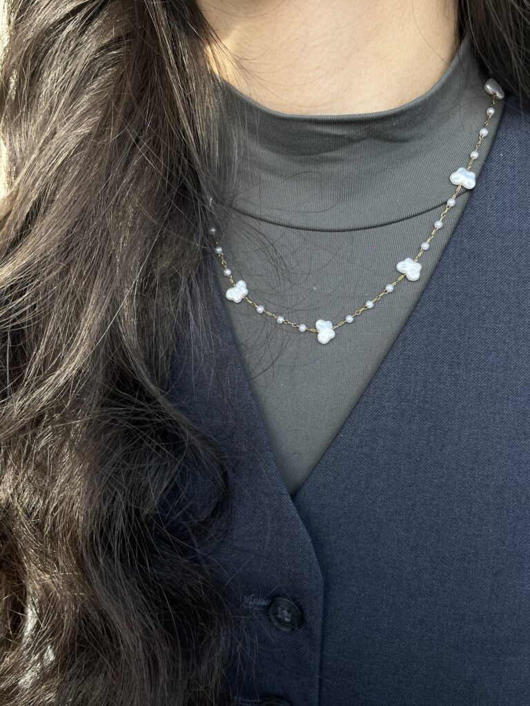 Butterfly Pearl Necklace