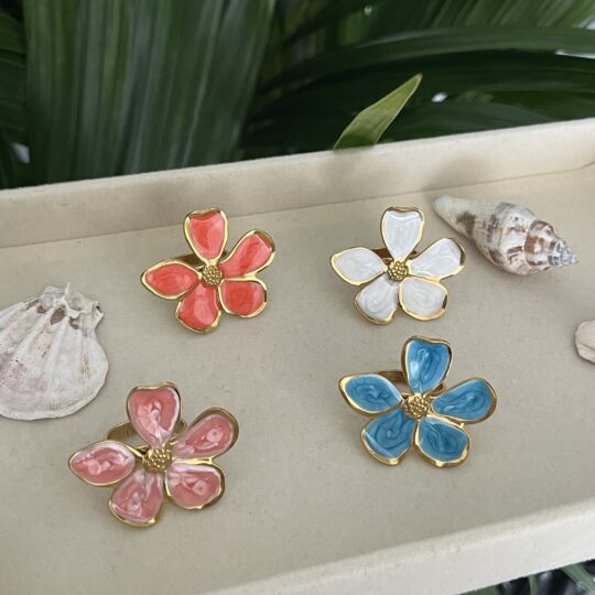 Colourful Flower Ring