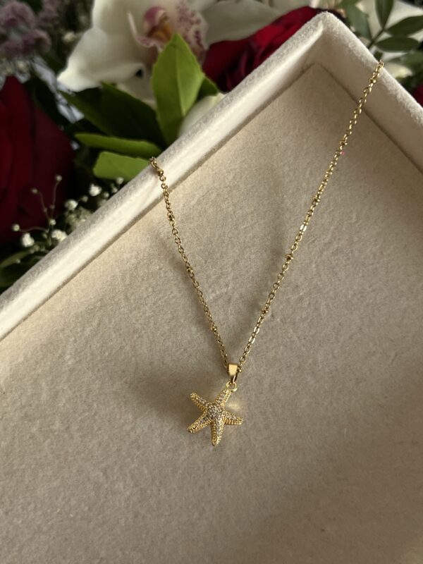 Hidden Pearl Starfish Necklace - Image 2