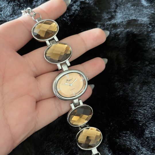 Monaco Brown diamond watch