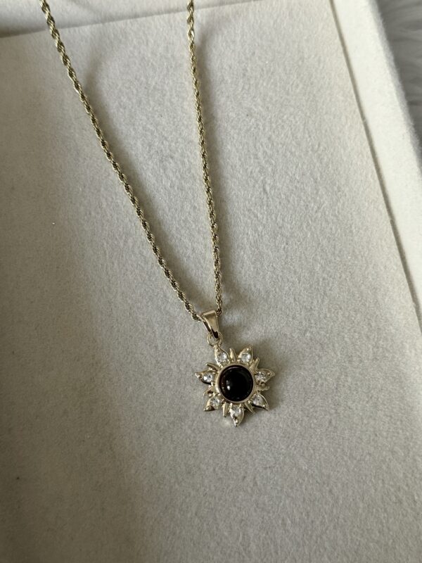 Tiger Eye Sun Necklace