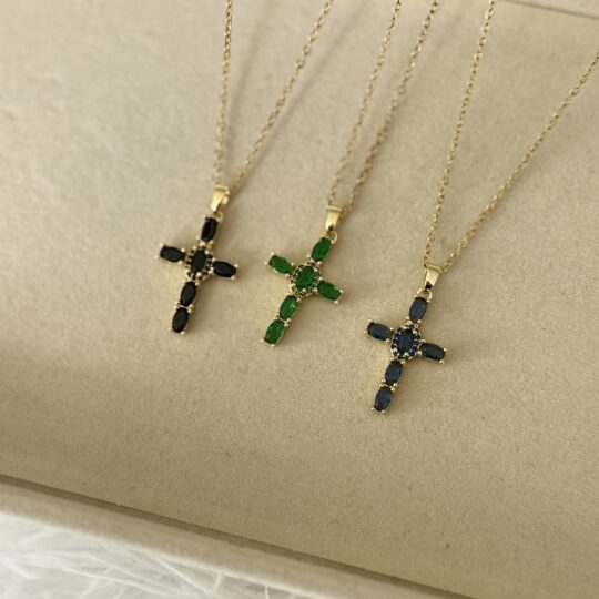 Colourful Cross Necklace