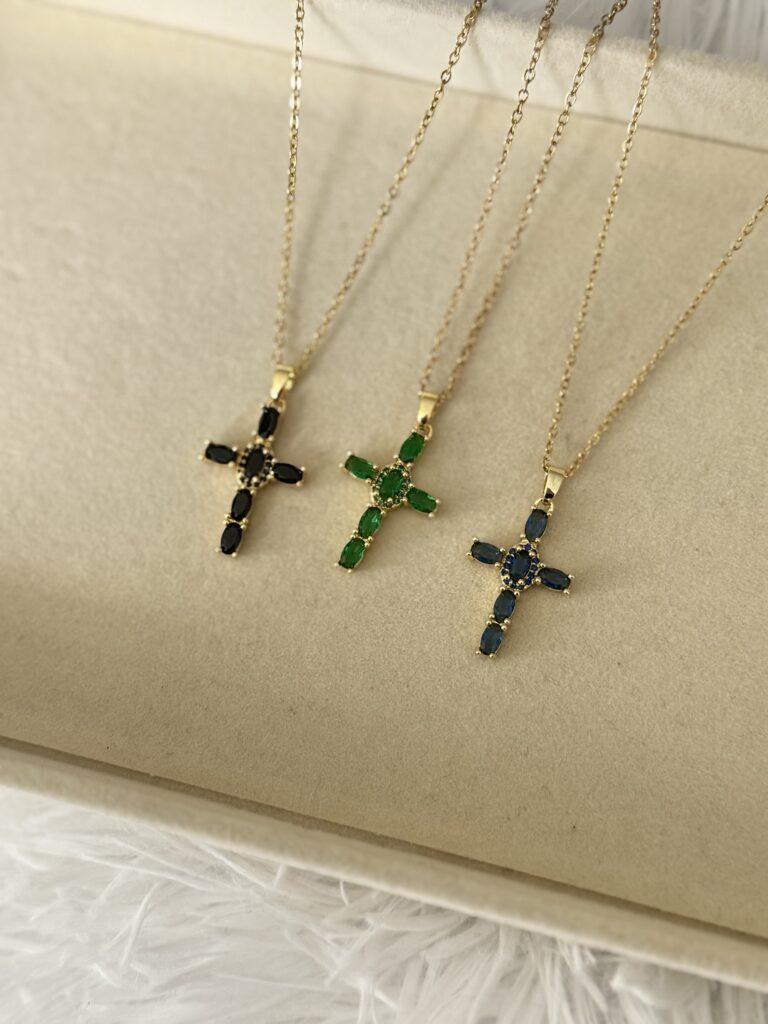 Colourful Cross Necklace