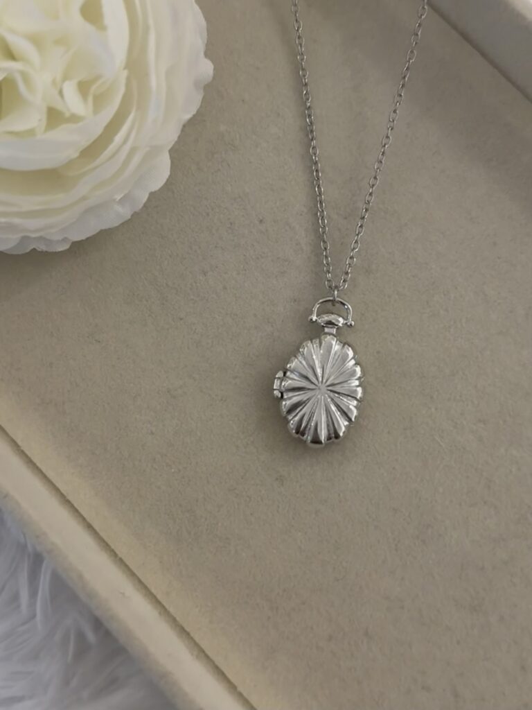 Flower Locket Necklace