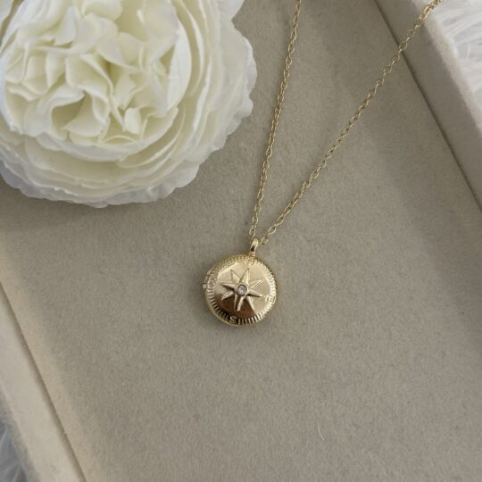 Compass Locket Necklace