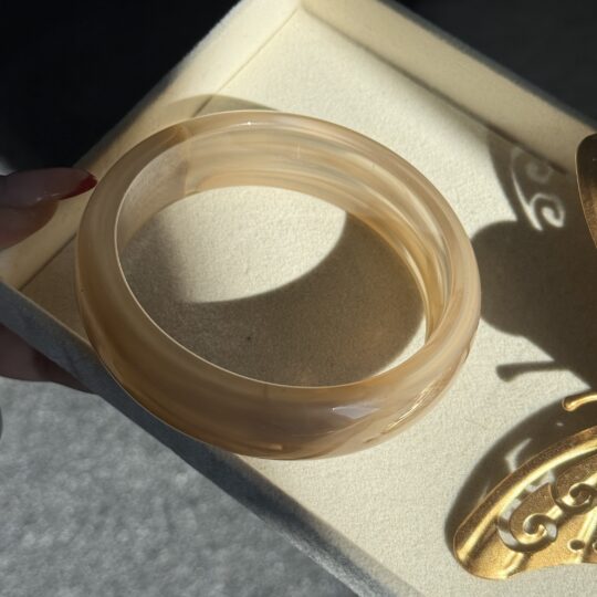 Beige Bangle Bracelet