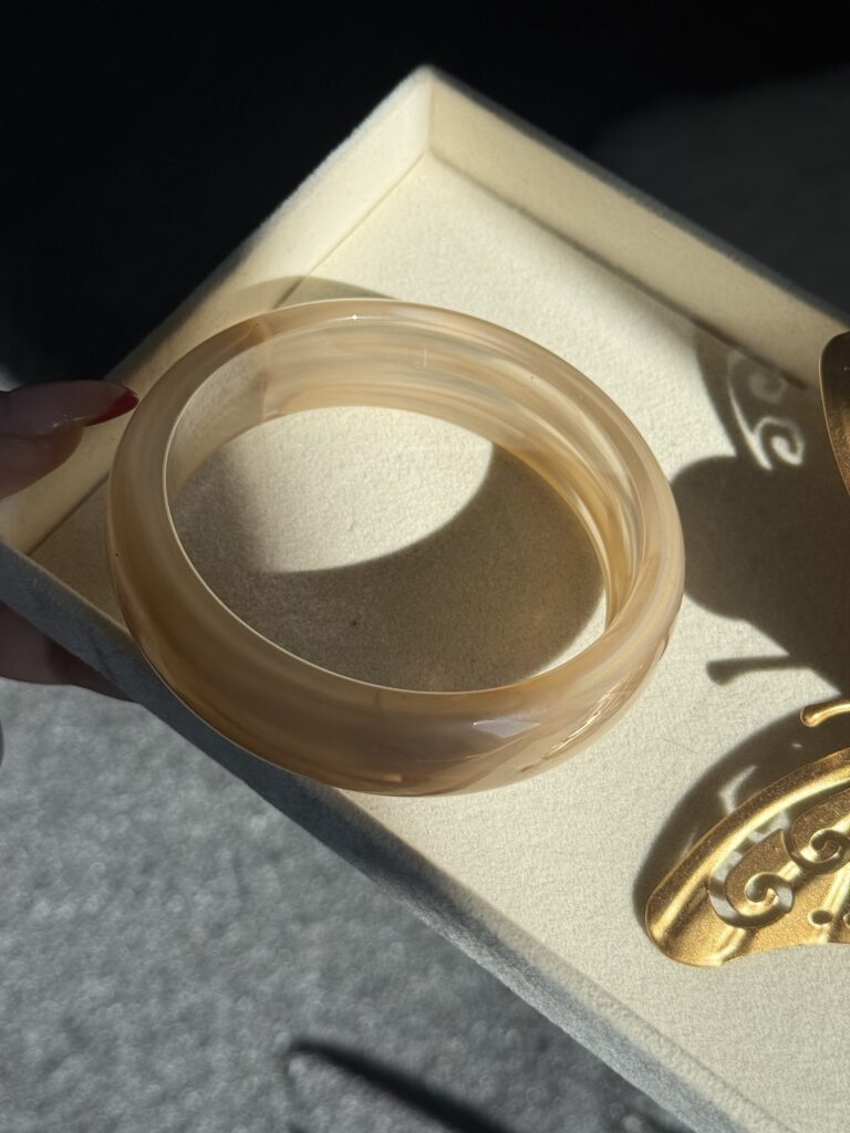 Beige Bangle Bracelet