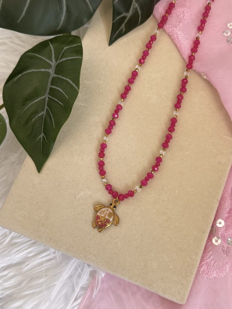 Turtle Beaded Necklace