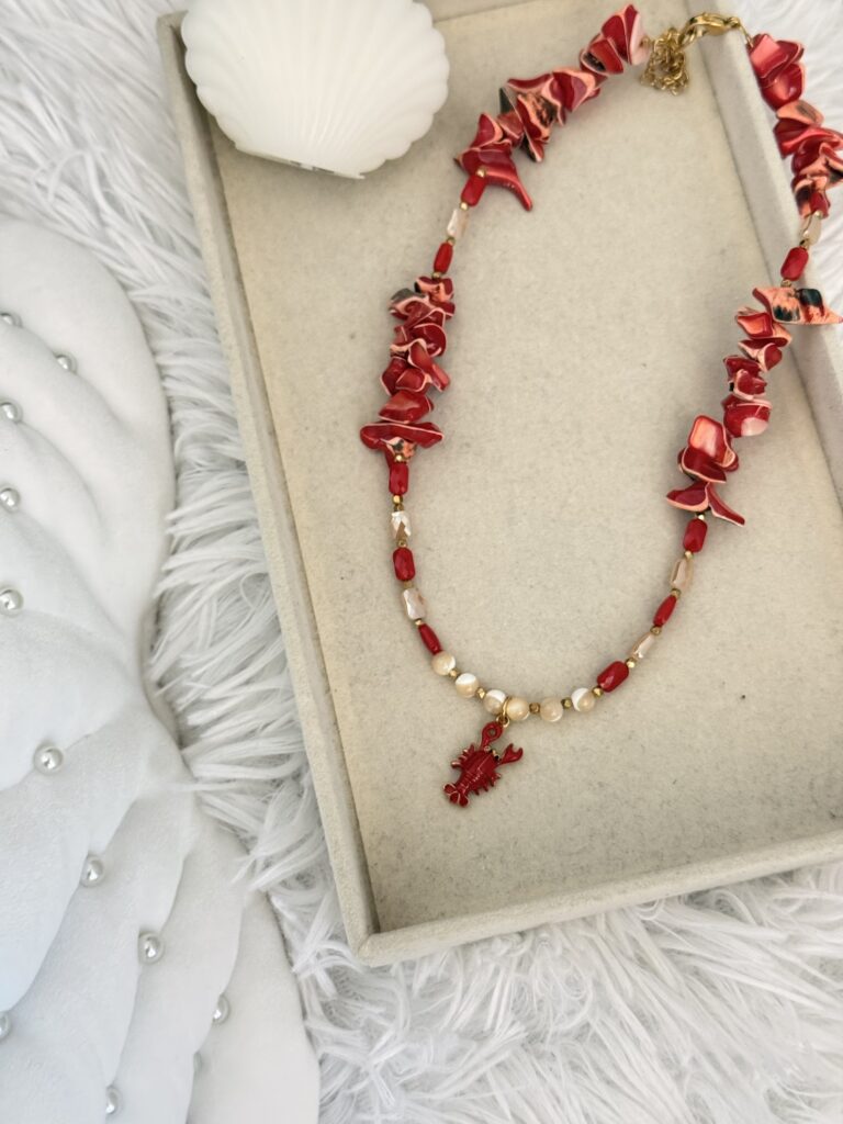 Lobster Beaded Necklace