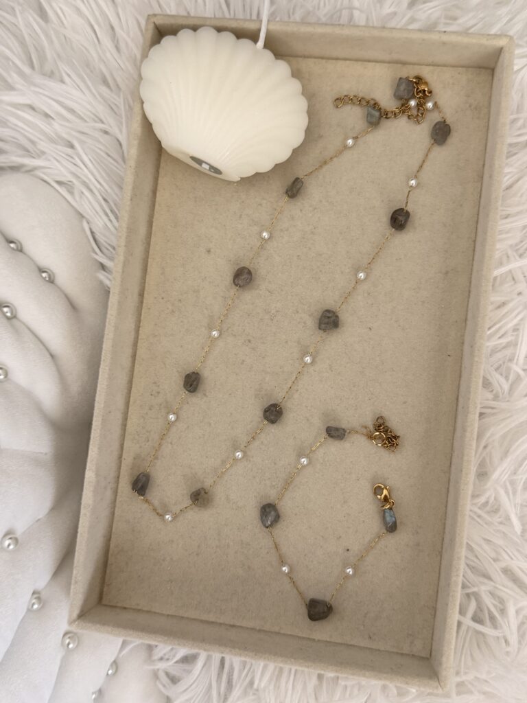 Labradorite Necklace and bracelet