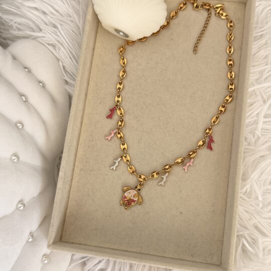 Coral Charm Necklace