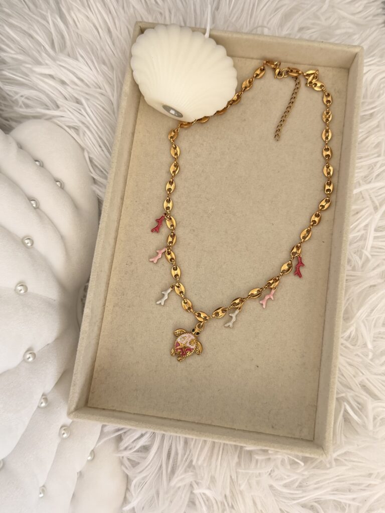 Coral Charm Necklace