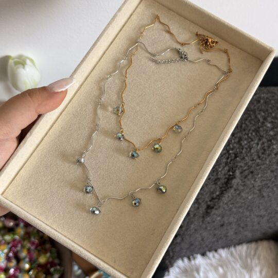Iris Dark Charm Necklace