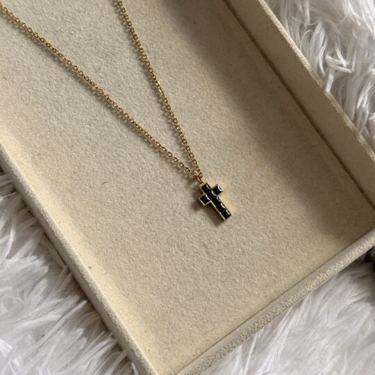 Black Cross Necklace