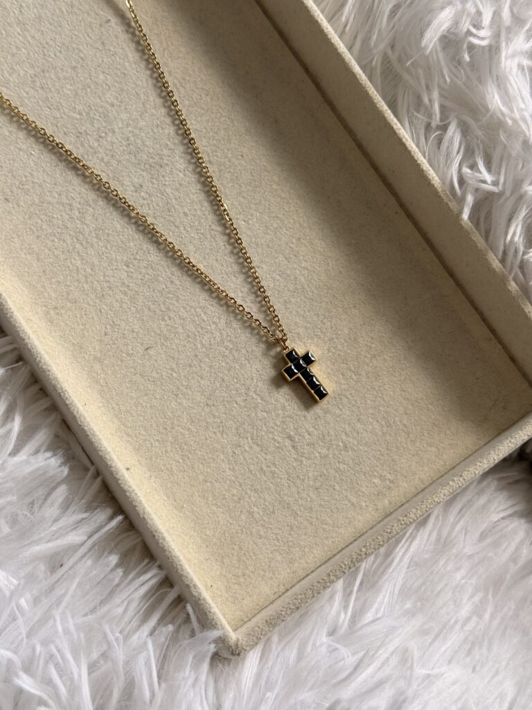 Black Cross Necklace
